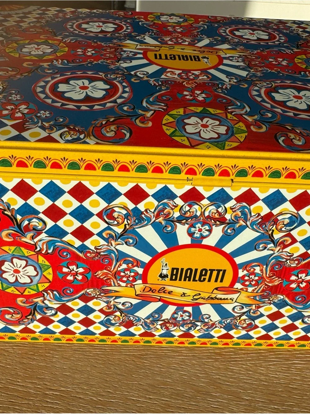 Dolce & Gabbana Decorative Multicolor Tin Storage Box